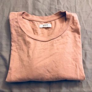 Madewell Crop Tee in Gentle Blush